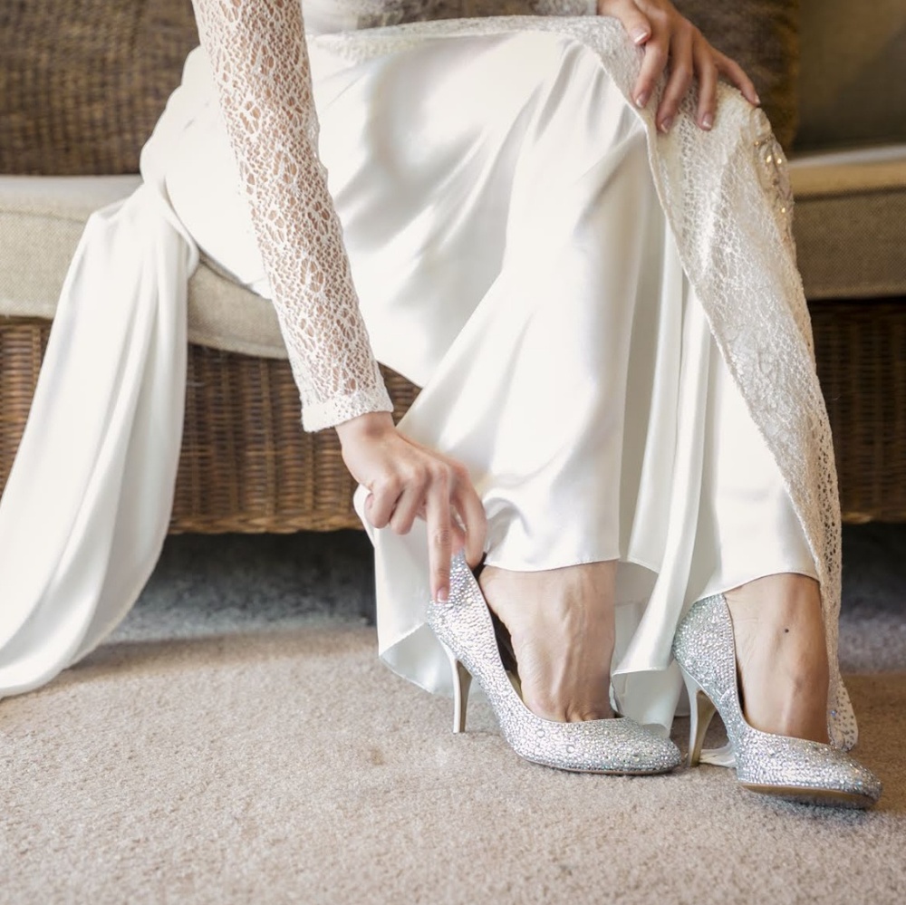 Beautiful Benjamin Adams wedding heels
